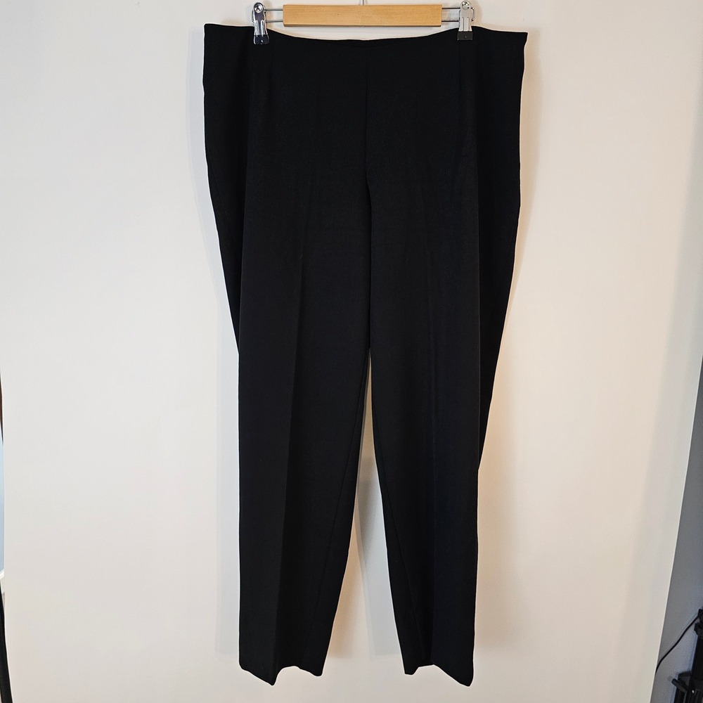 Little Black Pant Women's Black Dress Pants Career Fitted Size 18.3